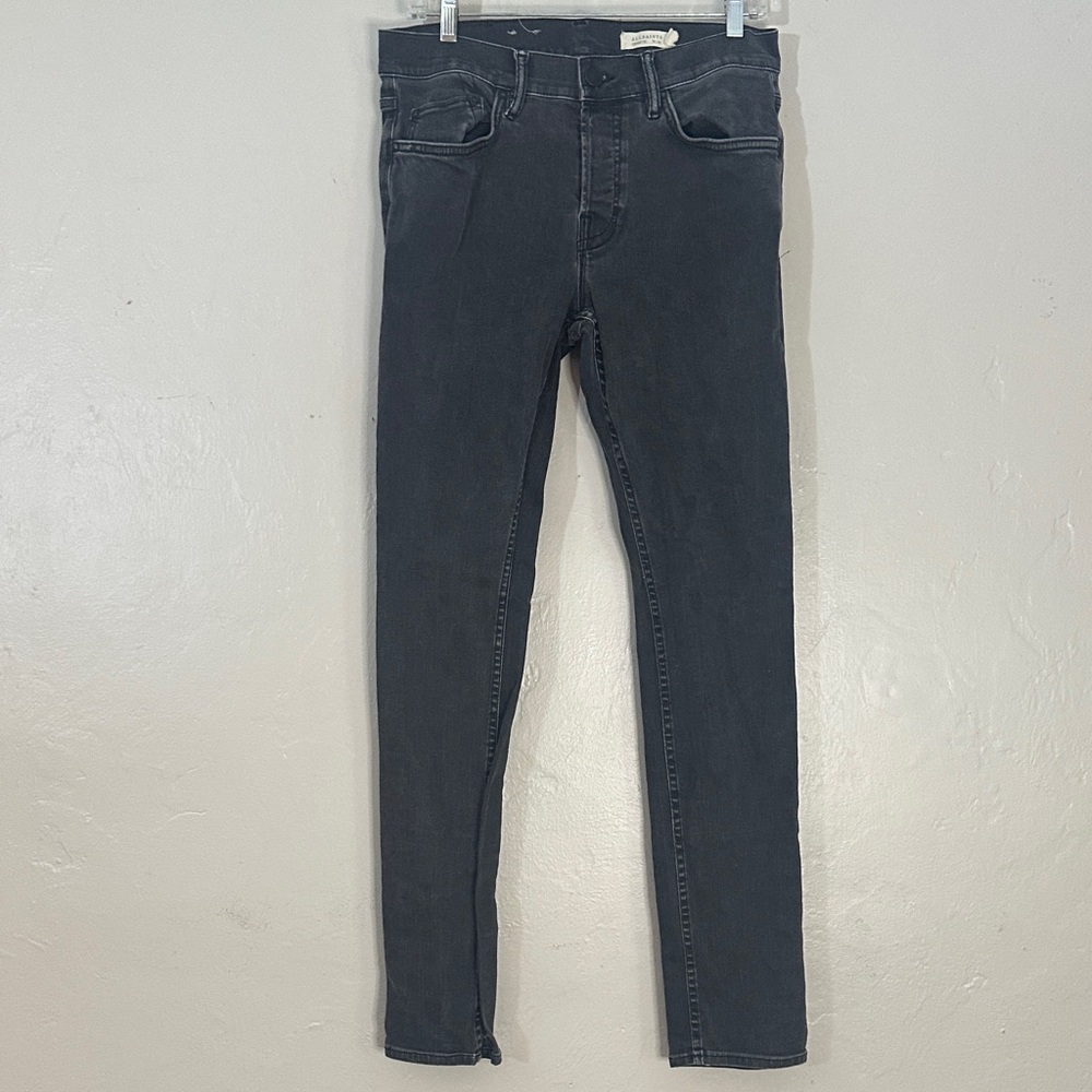 All Saints Dark Gray Slim Straight Jeans